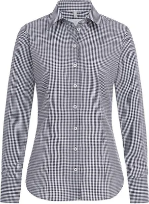 Produktbild von Greiff Corporate Bluse BASIC Damen ® Schwarz kariert 36