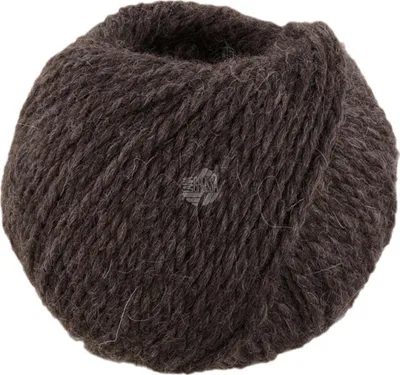 Produktbild von Lana Grossa - Natural Lama Chunky 0015 schwarzbraun