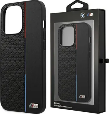 Zdjęcie produktu dla BMW M Collection Triangles - Etui iPhone 13 Pro Max (czarny)