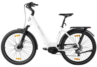 Produktbild von Elektrofahrrad - Z5 - Bafang-Mittelmotor - 250 W - 36-V-Lithiumakku - Reichweite über 60 km - Hydraulische Scheibenbremsen - Platinweiß