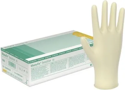 Obrázek produktu pro Manufix Sensitive nesterilní - jednorázové vyšetřovací rukavice - velikost 5-6