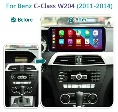 Imagen del producto de Radio para coche inalámbrica con CarPlay y Android - Pantalla de 12,5 pulgadas - Doble DIN - Sistema multimedia ABS+PC