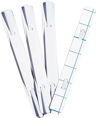 Produktbild von Heftstreifen 2x15cm selbstklebend weiß 100 Stück Packung mit 20 Stück