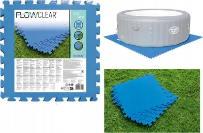 Produktbild von Bestway ochrona dna basenu 8 szt. Niebieski 58220