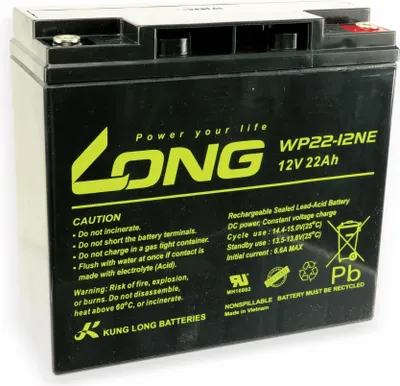 Produktbild von KUNG LONG Blei-Akkumulator WP22-12NE, 12 V-/22 Ah