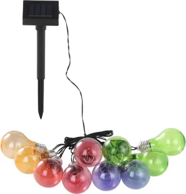 Produktbild von EGLO 48877, Hängende Außenbeleuchtung, Mehrfarbig, Silber, Kunststoff, Edelstahl, Garten, Terrasse, 10 Glühbirne(n), LED
