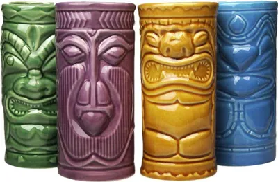 Obrázok produktu pre 4 ks keramických hrnčekov – Tiki