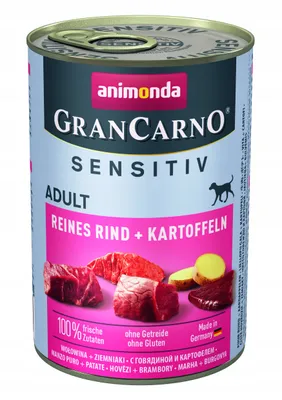 Immagine prodotto di Animonda GranCarno Adult Sensitive Pure Beef & Potatoes 400gx6