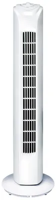 Image de Lifetime Air Ventilateur de tour à 3 vitesses - Ventilateur oscillant sur pied 55dB - Parfait pour la chambre et le bureau - Câble d'alimentation 1,5 m - 81 x 22 cm - Blanc