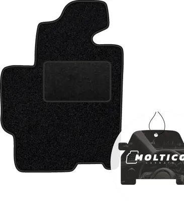 Produktbild von moto-MOLTICO Fahrer Fußmatte Auto Velours Fahrerseite Autoteppiche Schwarz Fahrermatte 1-teilig passend für Mazda Premacy 1999-2005