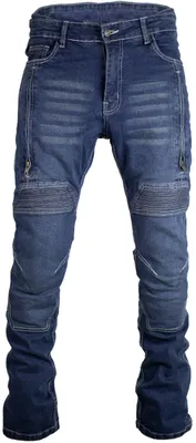 Produktbild von Aramid Slimfit Motorrad Jeans Bikerhose Bikerjeans Belüftet Protektektoren(W38 / L32)