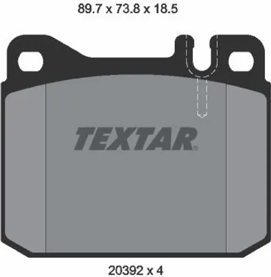 Produktbild von Textar Bremsbeläge vorne für VW LT 28-35 40-55 2,0-2,4 + D TD ohne Sensor Teves