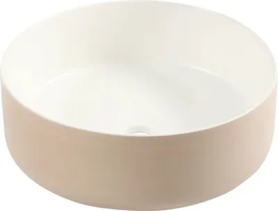 Obrázok produktu pre Umývadlo na dosku Differnz Mira keramika béžová biela 36 cm 38.009.03