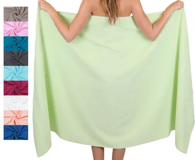 Produktbild von Betz XXL Badetuch 100 x 200 cm PALERMO Saunatuch 100% Baumwolle Farbe: grün