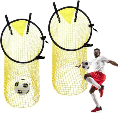 Image de But de football de 45 x 57 cm, filet de fléchettes avec sangles réglables, pour un entraînement de précision des tirs