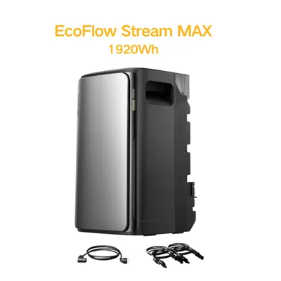 Produktbild von Powerness Speicher für Balkonkraftwerk, Ecoflow Stream Max 1,92kWh 2 MPPT 1800W Solareingang Solarspeicher für Balkonkraftwerk, (0% MwSt)