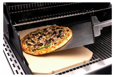 Produktbild von Rechteckiger Pizzastein, Schwarz