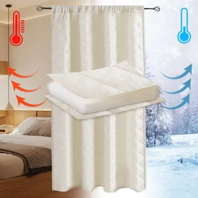 Produktbild von Türvorhang Kälteschutz 140x260 cm Themovorhang Haustür Wärmeschutzvorhang für Türen Dicker Türgardine Kälteschutz Seitlich Öffnung Door Curtain Winddicht,Beige,1Stück