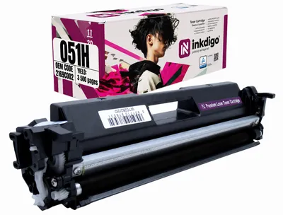 Produktbild von Inkdigo Toner CRG051H für Canon I-Sensys LBP-162dw, LBP-162dwf, MF264dw, MF267dw – Schwarz, 3500 Seiten,, KI-generiertes Bild