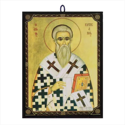 Produktbild von Ikone Cyprian Kyprianos orthodox e Reproduktion aus Griechenland