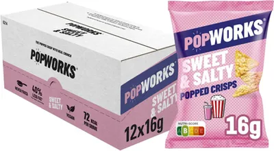Produktbild von PopWorks - Chips PopWorks Sweet Salty 16gr | 12 Stücke