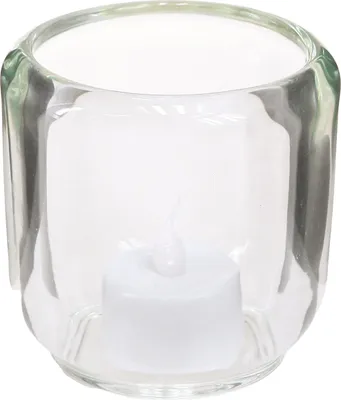 Produktbild von Glas Teelichthalter Retro Vintage Kerzenhalter Ø8cm 6er Set, 6 Stück