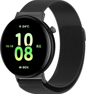 Immagine prodotto di Per Honor Watch Fit Milan cinturino di ricambio in maglia d'acciaio con chiusura magnetica nero
