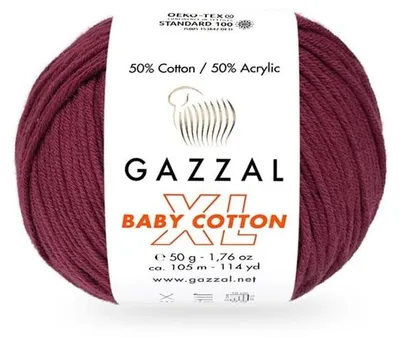Produktbild von Wolle Gazzal Baby Baumwolle XL 3442 Kirsche - Stricken & Häkeln