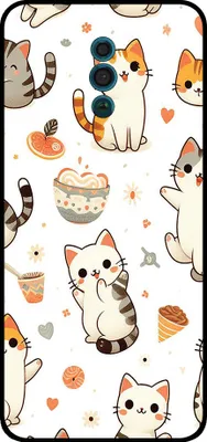 Produktbild von Smartphonica Telefon Fall geeignet für Oppo Reno mit Katze drucken - TPU zurück Abdeckung Fall Katze Design