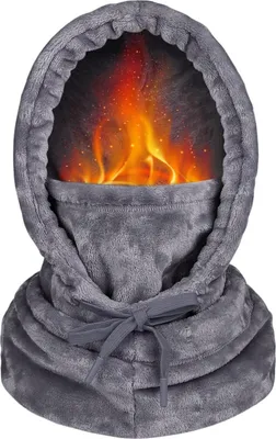 Produktbild von Wintermütze für Frauen Schal Mütze Set warme Plüschmütze Hoodie Mütze Kapuzenschal Wintermütze verstellbar