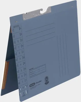 Produktbild von Pendelhefter Amtsheftung mit Dehntasche Manilakarton blau Packung mit 50 Stück