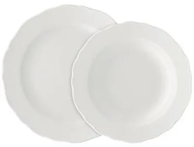 Imagen del producto de Juego de mesa Hutschenreuther, 12 piezas, diseño Maria Theresia, color blanco, referencia 02013-800001-18339