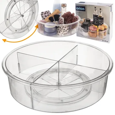 Zdjęcie produktu dla Obrotowy pojemnik organizer Orion do przechowywania podzielony na 30 cm