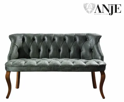 Produktbild von Grüne Chesterfield Zweisitzer Bank Kunstledermöbel Wohnzimmer Sitzer