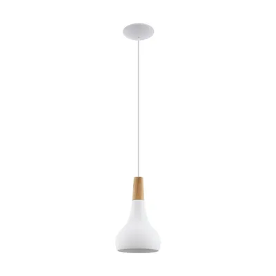 Produktbild von EGLO Sabinar, Flexible Halterung, Braun, Weiß, Braun, Stahl, Holz, Holz, Drinnen