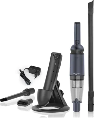 Image de Aspirateur à main sans fil MAXXMEE | Puissance d'aspiration élevée grâce au moteur BLDC | Avec filtre HEPA intégré | Station de recharge peu encombrante et élégante | Anthracite