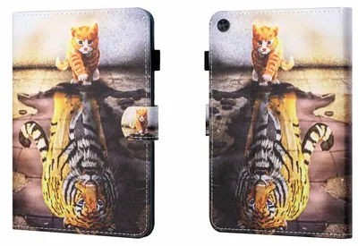 Produktbild von Für Samsung Galaxy Tab A9 Kunstleder Tablet Tasche Hülle Case Etuis Motiv 29