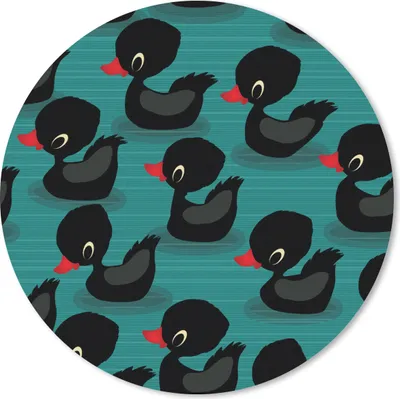 Produktbild von MuchoWow® Mauspad Mousepad Ente - Baby - Schnittmuster 50x50 cm - Mousepads - Maus Mat - Pad - Mausunterlage - Vinyl