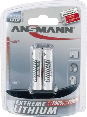 Immagine prodotto di Ansmann Micro AAA/FR03, Alcalina, 1,5 V, AAA/FR03
