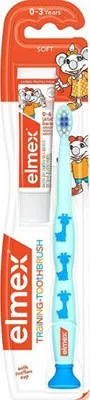 Obrázok produktu pre Učebná kefka na zuby Elmex pre deti 0-3 roky Jemná - Jednotka 1