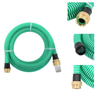 Obrázok produktu pre vidaXL Sacia hadica s mosadznými prípojkami zelená 1,1" 3 m PVC - Záhradné hadice