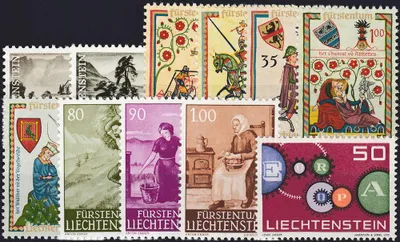 Produktbild von Liechtenstein 1961 postfrisch Nr. 404-414