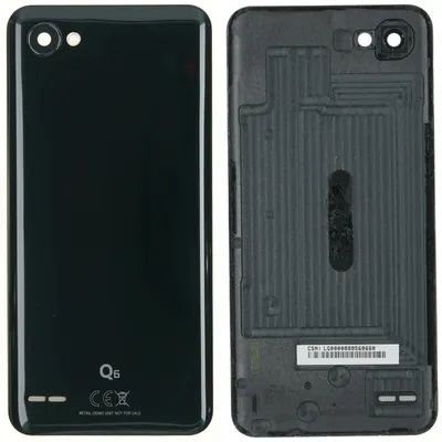 Produktbild von LG Q6 Backcover + Kameraglas, Schwarz