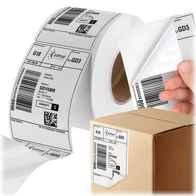 Produktbild von KADAX Thermoetiketten auf Rolle 100 x 150 mm, 1.000 Stück, Versandetiketten Selbstklebende Etiketten für Thermodrucker, Thermo Klebeetiketten für Etikettendrucker, 4x6 Versandaufkleber