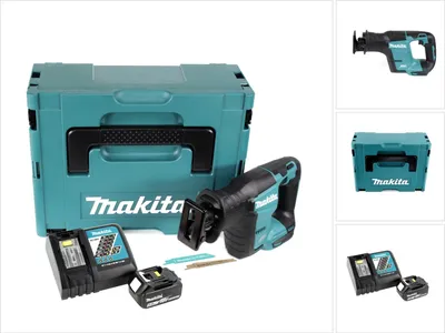 Produktbild von Makita DJR 188 RT1J Akku Reciprosäge 18 V Brushless Säbelsäge im Makpac + 1x 5,0 Ah Akku + Ladegerät
