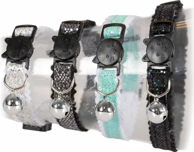 Productafbeelding van Duvo+ Kattenhalsband Glitter Diamanten 20-30CM / 10MM