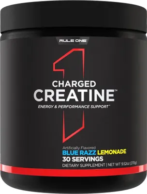 Produktbild von Rule1 R1 Charged Creatine (30 Serv) Blue Razz Lemonade - Kreatin - Kreatinmischung