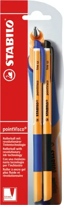Produktbild von Tintenroller - STABILO pointVisco - 2er Pack - blau, schwarz