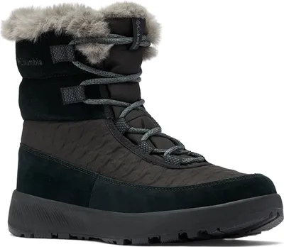 Obrázek produktu pro Damskie buty zimowe Columbia Slopeside Peak Luxe - czarne/grafitowe