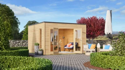 Produktbild von Fjordholz Gartenhaus Modell Q-BIC 70 A